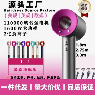 2 Ion Hair Dryer with Negative Ion & Noiseless Design