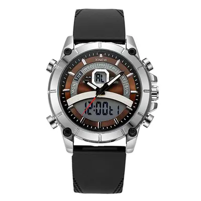 Men's Digital Display Sports Watch Black Strap