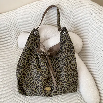 Leopard Print Shoulder Bag for Women Autumn New