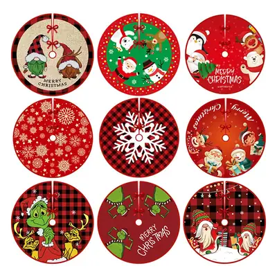 New Cross-border Christmas Tree Dress Crafts Cartoon Printed Christmas Products Ornaments