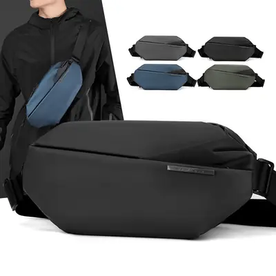 Men's Black Crossbody Bag Casual Sports Wear