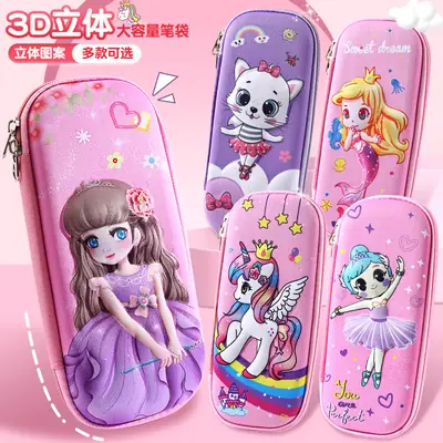 3D Cartoon Pencil Case for Kids High Color EVA