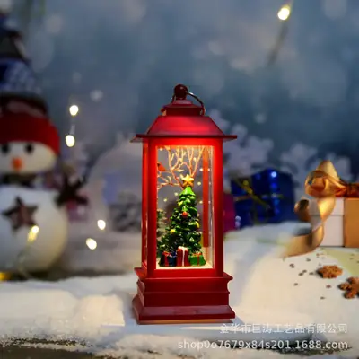 2024 Christmas Wind Lamp with Snowman Decor