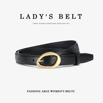 Women Leather Belt Rose Style 2026 Summer
