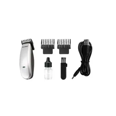 USB Rechargeable Mini Hair Clipper Electric Razor KM-666C