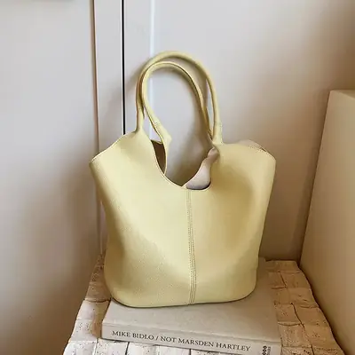 Women's Brown Bucket Bag 2024 Summer New Work Commuter