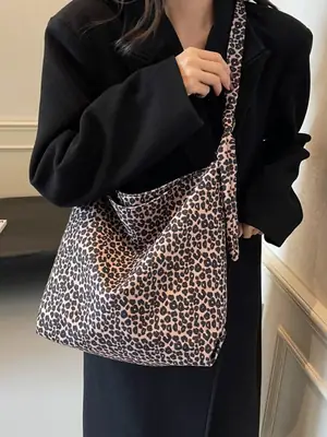 Leopard Print Crossbody Bag for Women 2024