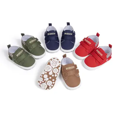Cross-border 0-1 year old toddler shoes Velcro non-slip soft bottom baby shoes casual sports baby shoes