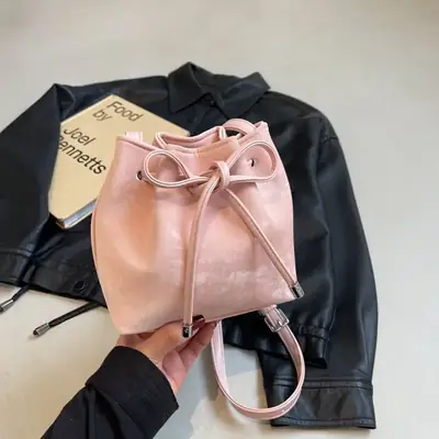 Pink Korean Style Crossbody Bag for Women