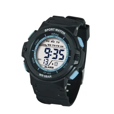 XJ-453 Waterproof Digital Sport Watch Black