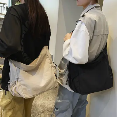 Retro Nylon Shoulder Bag Women's Large Capacity Crossbody