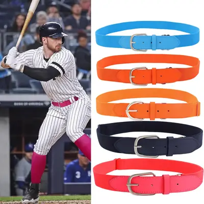 Adjustable Orange Elastic Belt for Men Women Clothing
