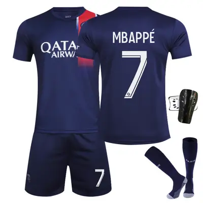 23-24 Paris Home Jersey No.30 7 Mbappe 10 Neymar Football Uniform Adult Children's suit