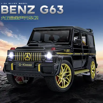 1:24 Big g G63 Large Alloy Car Model Off-Road Vehicle Six-Door with Sound and Light Pull Back Kidsren's Toy Car