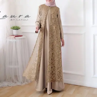 2024 New Cross-Border Women's Fashion Foreign Trade Long Robe Pullover Dress