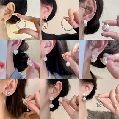 925 Silver Butterfly Tassel Earrings for Women