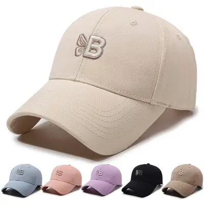 Women Casual Embroidered Cotton Cap Four Season