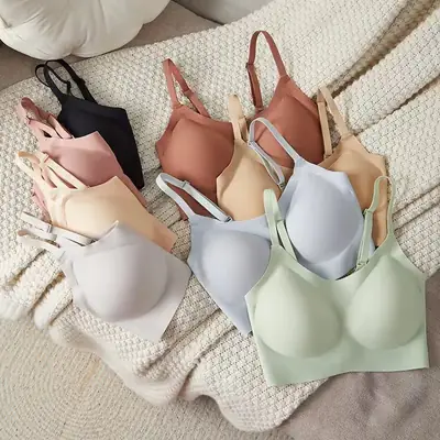 Japanese-style Huajia Non-marking Large Bra Vest Sling Bra Small