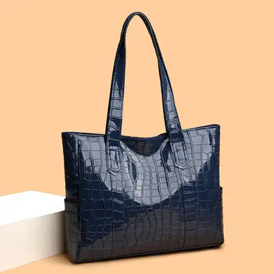 Korean Style Large Capacity Shoulder Tote Bag White