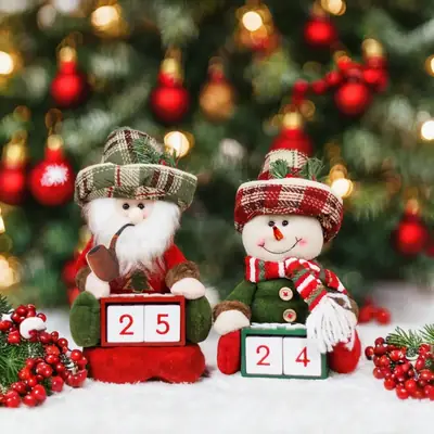 Old Man Snowman Calendar Decor for Home