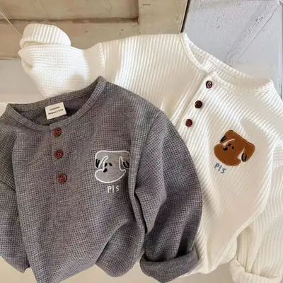 2024 Spring Baby T-Shirt Long Sleeve Boys Girls