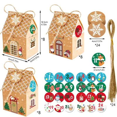 Cross-Border Christmas Gingerbread House Box Set