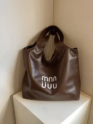 Women's Black PU Leather Commuter Bag 2026