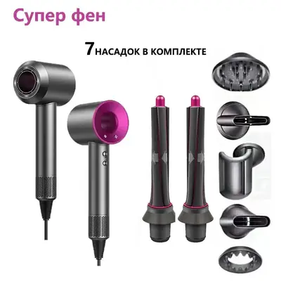 Cross-Border High-Speed Bladeless Hair Dryer with Negative Ion Technology