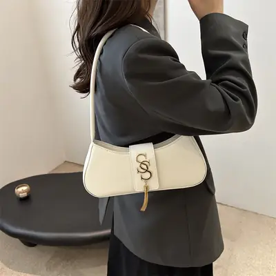 Women's Brown GG Logo Shoulder Bag 2025