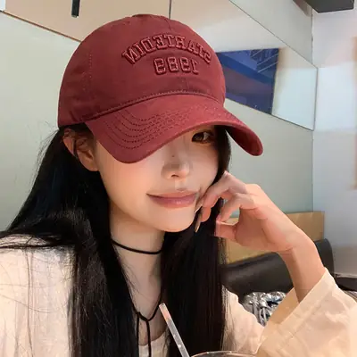 Women's Beige Embroidered Baseball Cap "STARTED BY BEE"