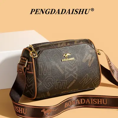Fashion casual letter printing ladies cylinder bag large capacity foreign trade new wide shoulder strap shoulder messenger bag wholesale