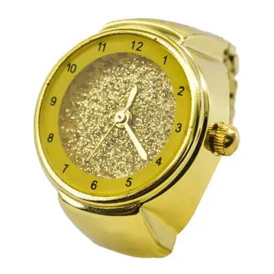Glossy Glitter Ring Watch for Women Men