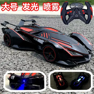 Large Toy Remote Control Car Spray Light Boy Rechargeable Car Toy Kids Racing Car Drift sports car Hot Sale