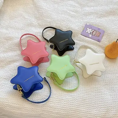 Star Shape Green Crossbody Bag for Girls