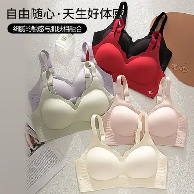Red Underwire Cup Bra for Small Chest Size