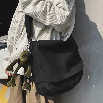 Black Crossbody Bag for Women with Tassel