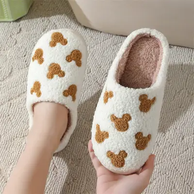 Cross-border New Cubs Cute Cartoon Cotton Slippers Women's Wholesale Winter Household Indoor Non-slip Home Slippers