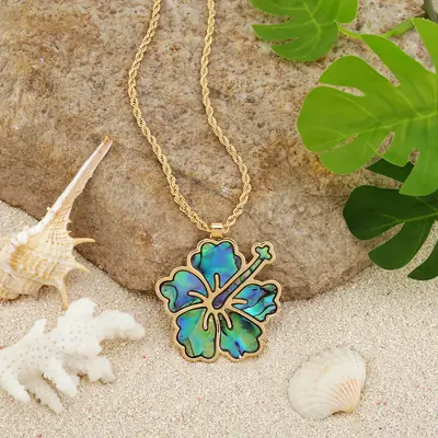 European American Cross Border Abalone Flower Necklace Women
