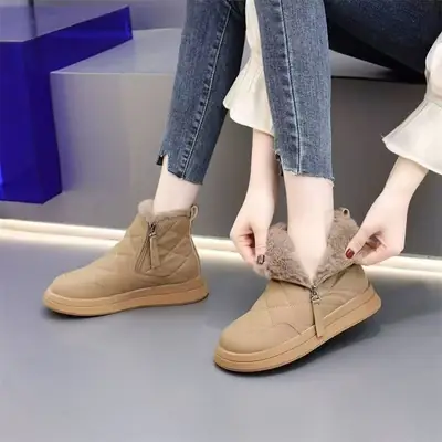 Women's Fleece Lined Snow Boots Winter Warm Non-Slip