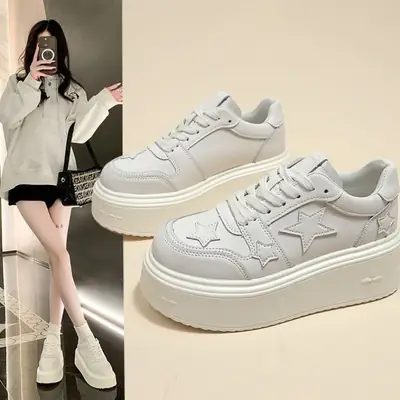White Star Starry Star Platform Sneakers Women