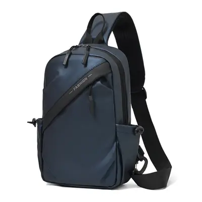 Men's Black Oxford Cloth Crossbody Backpack