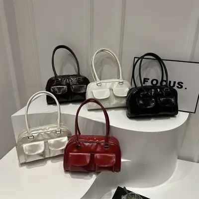 2024 Underarm Bag Niche Design Shiny Shoulder Bag