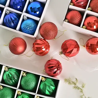 Blue Special-Shaped Christmas Ball Decorations
