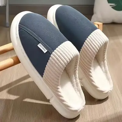 Pink Wool Slipper for Men Women Winter Comfort