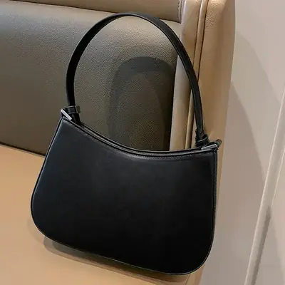 Women's Beige Leather Shoulder Bag 2024 New