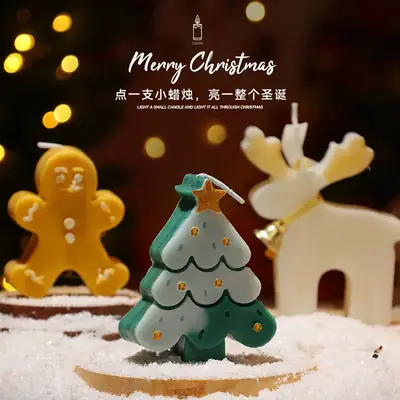New Christmas Scented Candle Gift Box Wholesale Fragrance Decoration Atmosphere Creative Souvenir