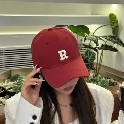 Women R-Letter Baseball Cap Spring Summer Korean Style
