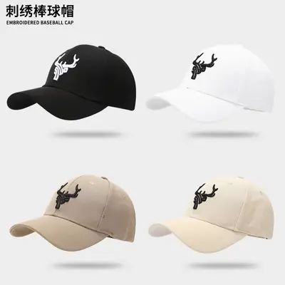Men Baseball Cap Black Embroidered Winter Sunshade