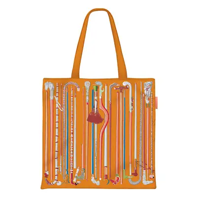 Orange Canvas Scepter Women's Large Handbag