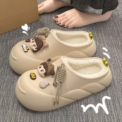 Warm Cartoon Slippers for Women Winter Comfort